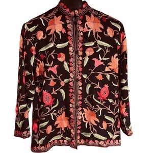 Embroidered Art To Wear Jacket Size Small/Medium